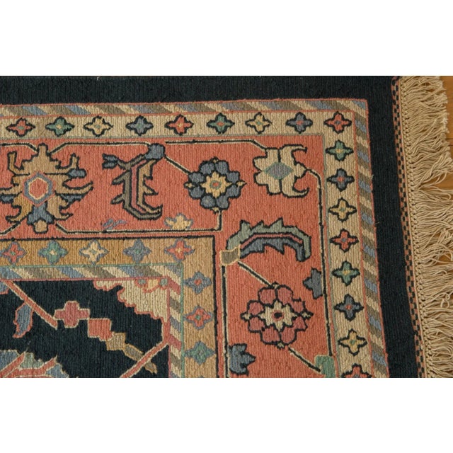 Vintage Serapi Indian Soumac Design Rug - 9' X 11'9" For Sale In New York - Image 6 of 13