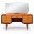 Metal Vintage Dressing Table with Mirror Mid-Century Vanity (1950s/60s) For Sale - Image 7 of 7
