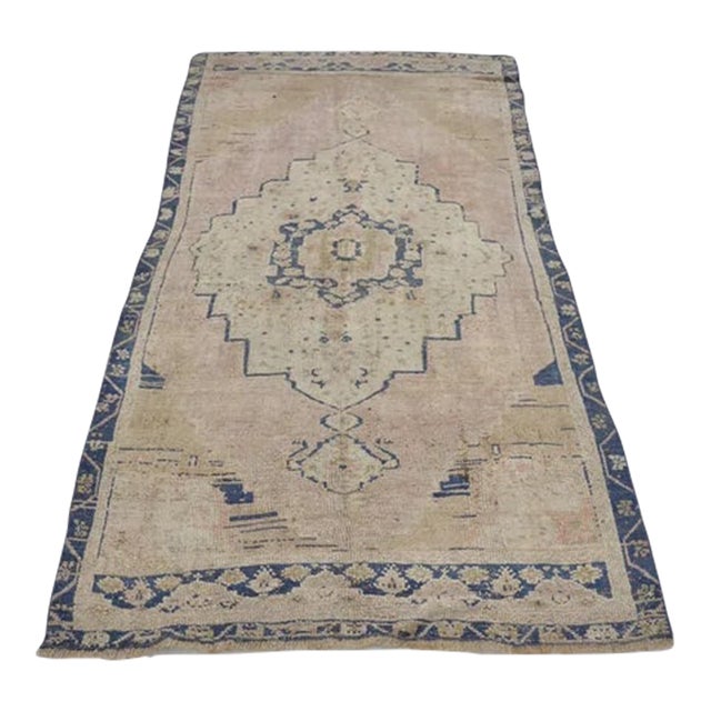 1960s Oushak Small Area Carpet For Sale