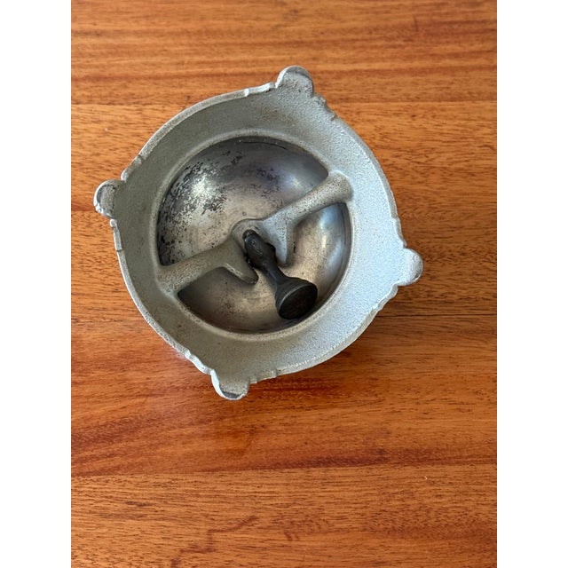 Vintage Silver Toned Hotel Counter Bell For Sale - Image 6 of 8