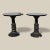 1960s Pair of Black Marble-Top Gothic Revival Pedestal Tables For Sale - Image 5 of 10