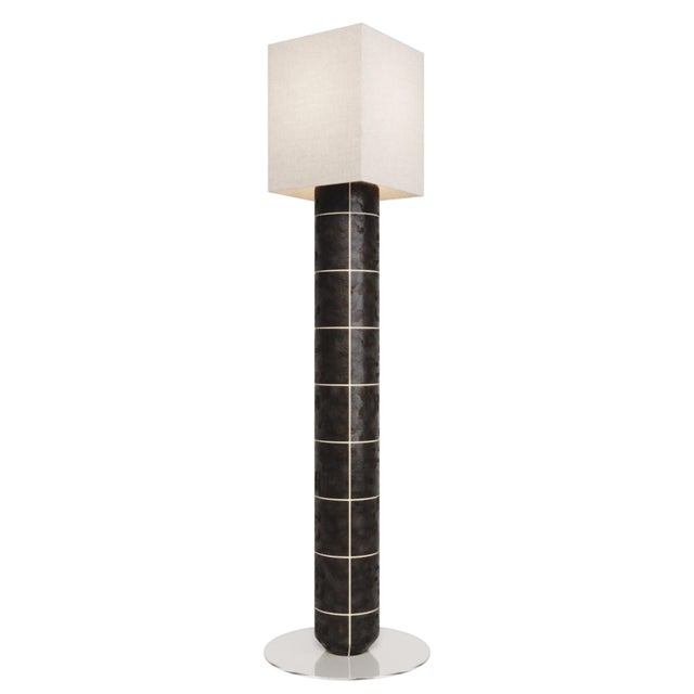 Not Yet Made - Made To Order Handcrafted Ceramic Floor Lamp in Obsidian Gloss Glaze by Artem Zakharchenko-Halytskyi For Sale - Image 5 of 5