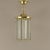 Art Deco lantern, brass frame with original cut glass. European Plug (up to 250V).The wiring of this item may be original...