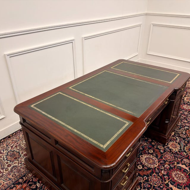 Large English Desk with Back Panel For Sale - Image 17 of 18
