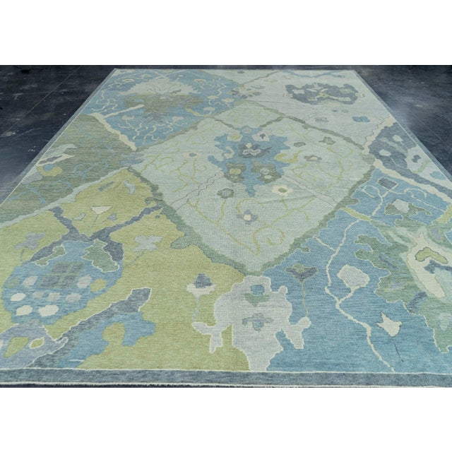 Turkish Oushak Rug 9'10" x 14'3" #19034 Explore a curated collection of hallway runners, wool rugs, and handmade...