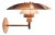 Large Poul Henningsen 'Ph Wall' Outdoor Sconce for Louis Poulsen in Raw Copper For Sale