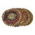 1980s Shabby Chic Hand Braided Wool Chair Pad or Placemat Set of Four For Sale