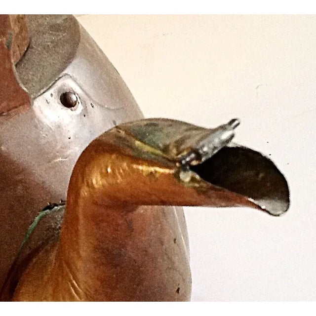 Brown Early Hand Forged Copper Kettle For Sale - Image 8 of 8