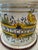 Beautiful Italian Majolica , hand painted lidded ,canister jar, Beautiful display for the kitchen or a pantry to be used...