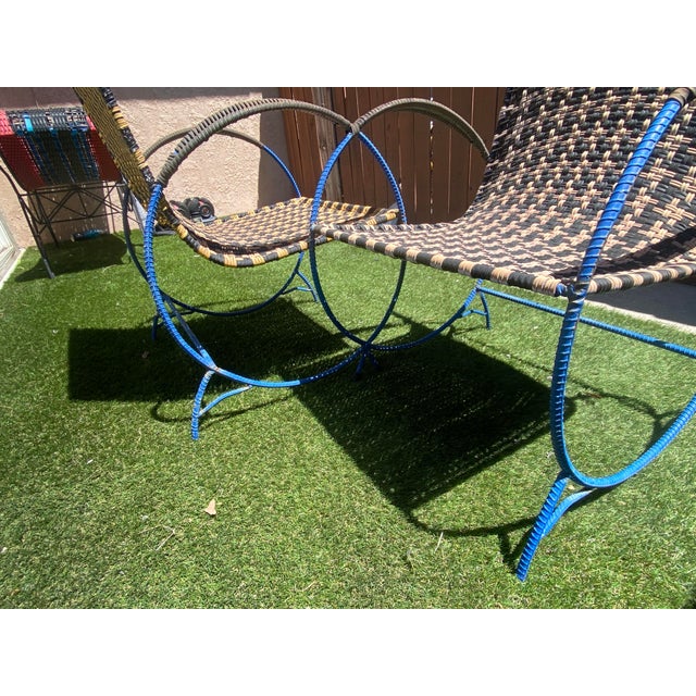 Patio Woven Chair Lounger – Inspired by Marni ‘Moon Walk, 2 Pieces For Sale - Image 4 of 6