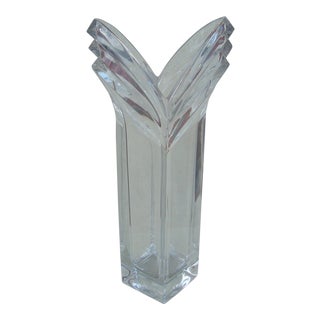 Mikasa Clear Crystal Vase For Sale