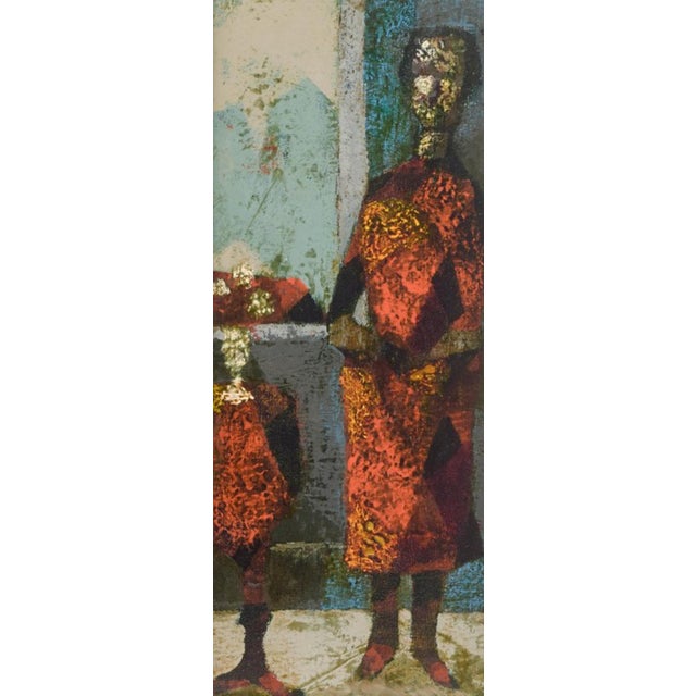 Sven Harald Ahlgren, The Lady and the Flower, Oil on board For Sale - Image 5 of 5