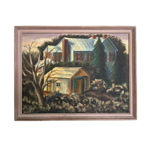 1950s Vintage Painting - Charles Burchfield Style