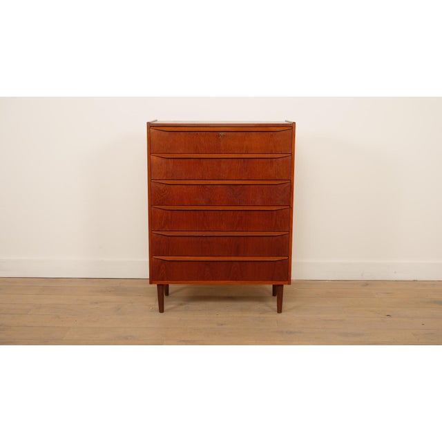 Vintage Danish Chest of Drawers in Teak For Sale - Image 10 of 10