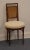 HICKORY FURNITURE Asian Inspired Faux Bamboo Cane Back Side Chair w. Round Seat 34" High 18.5" Wide 19.25" Deep Seat: 19"...
