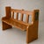 Yorkshire Oak & Pine Church Pew Bench with Hand-Carved Mouse, 1950s For Sale - Image 11 of 11
