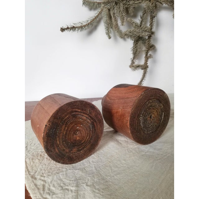 Vintage Alpine Bottles or Vases in Turned Ash Wood, 1960s, Set of 2 For Sale - Image 13 of 18