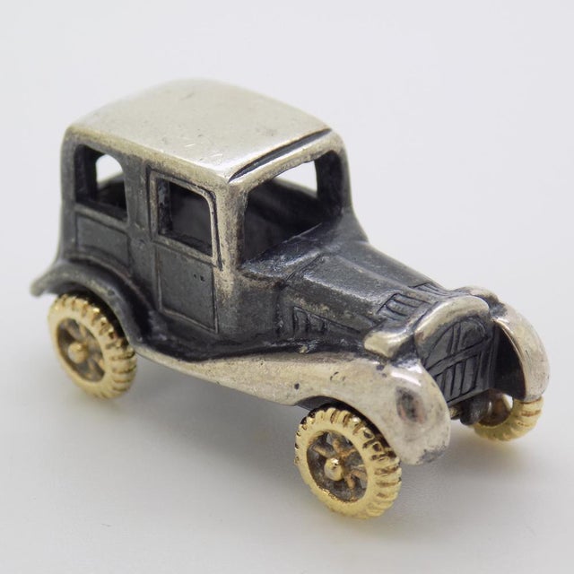 Vintage Italian Sterling Silver 925 Classic Car, 1980s For Sale - Image 4 of 14