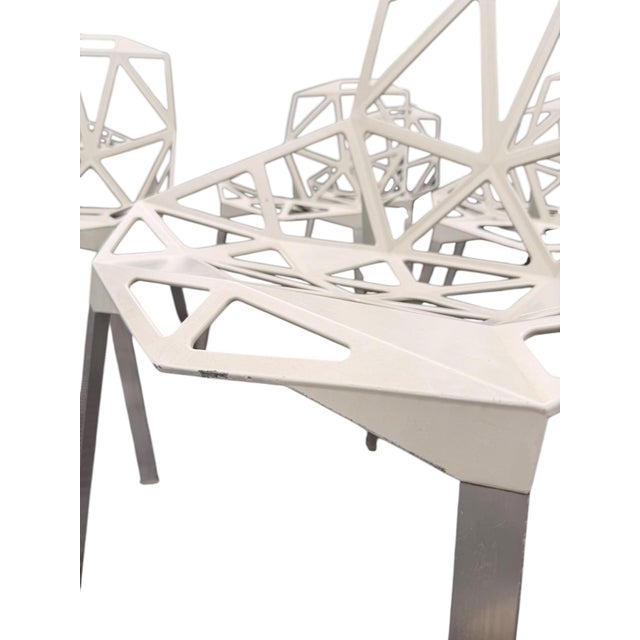 Vintage Off-White Chairs by Konstantin Grcic for Magis, Set of 10 For Sale - Image 12 of 13