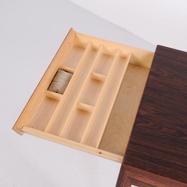 1960s Model 40 Rosewood Side Table by Severin Hansen for Haslev Møbelfabrik, 1960 For Sale - Image 5 of 11