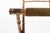 French Faux‑Bamboo Folding Chair in Gilded Wood and Green Fabric, 1850 For Sale - Image 10 of 11