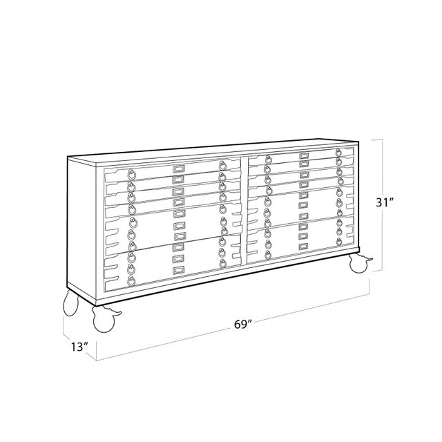 2020s Regina Andrew Printmakers 12 Drawers Console For Sale - Image 5 of 5