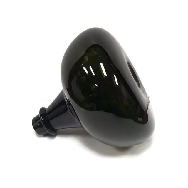 This hand blown, hard-to-find, dark green, thick antique glass onion bottle reproduction has a uniquely shaped easy...