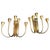 These exquisite wall sconces, dating from the 1940s, capture the refined elegance and sculptural fluidity characteristic...