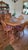Vintage Thomasville Solid Oak Pedestal Dining Set - Complete 7-Pc Set W/ Leaves & Chairs For Sale - Image 12 of 13