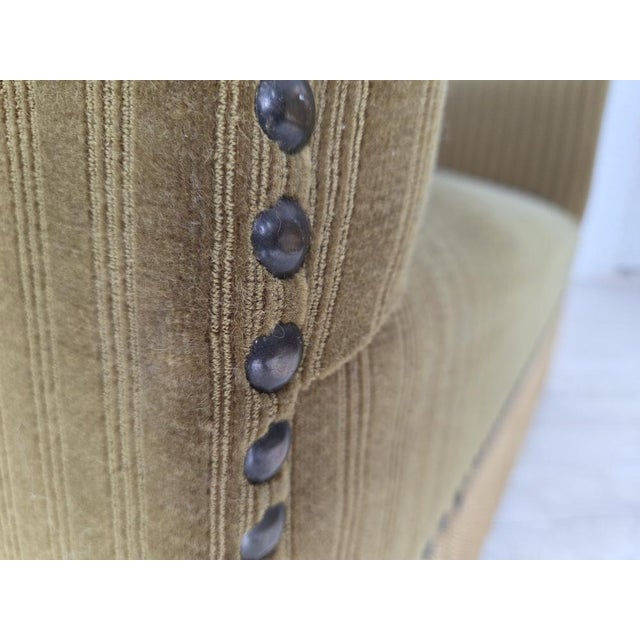 Danish 2-Seater Sofa in Green Velour, 1970s For Sale - Image 6 of 18