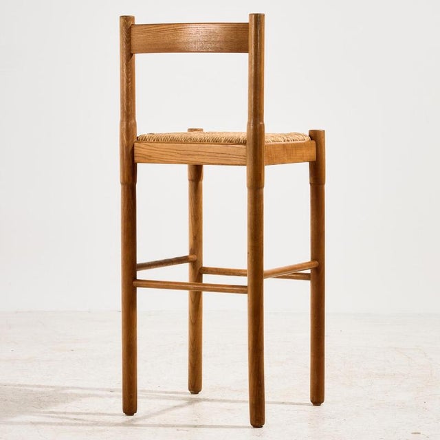 Rustic Carimate Bar Stools by Vico Magistretti for Cassina, 1960s, Set of 4 For Sale - Image 3 of 15