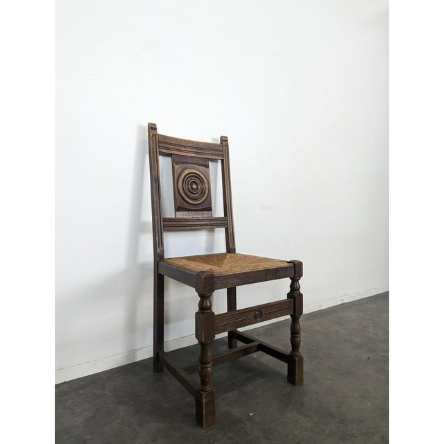 Chairs in the style of Dudouyt, Set of 5 For Sale - Image 4 of 8