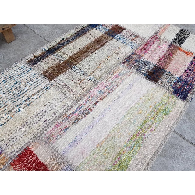 Natural Oushak Vintage Kilim For Sale - Image 9 of 10