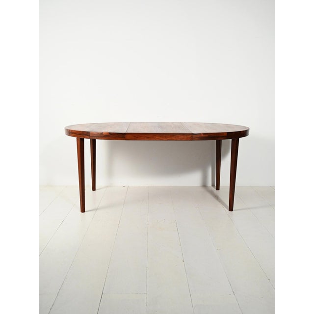 Danish Round Rosewood Table, 1960s For Sale - Image 4 of 9