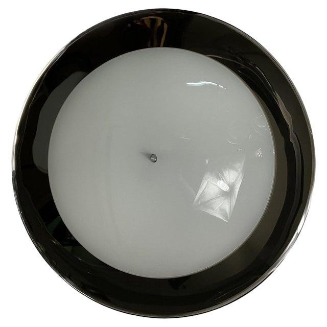 Metal and Glass Ceiling Light by Bruno Gatta for Stilnovo, 1970 For Sale