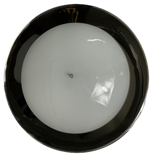 Metal and Glass Ceiling Light by Bruno Gatta for Stilnovo, 1970