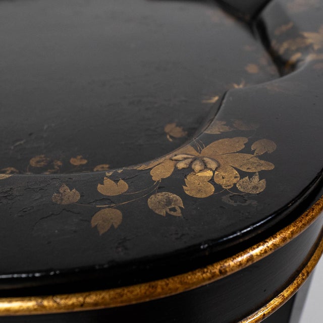 Regency Style English Tray Table With Gilt Papier-Mâché Top For Sale - Image 9 of 9