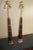 Oak and Copper Table Lamps - a Pair For Sale - Image 4 of 8