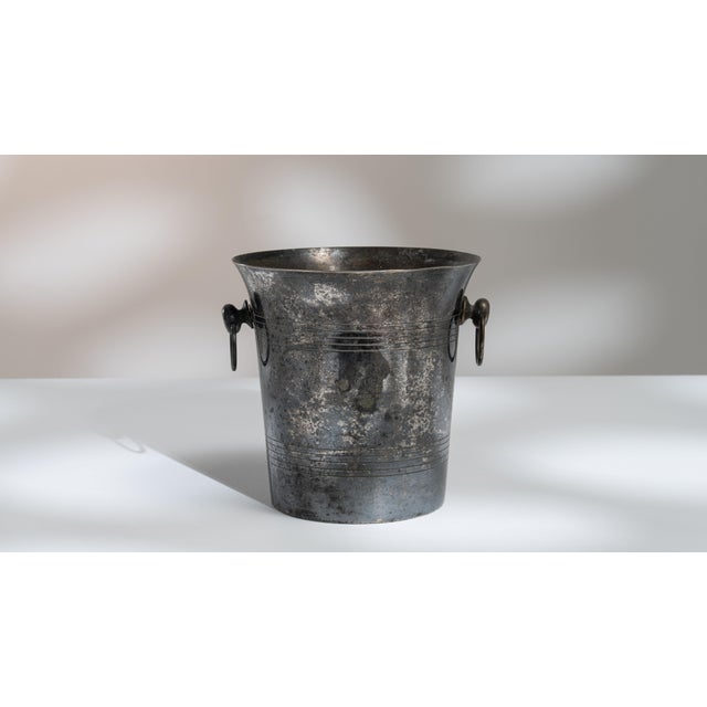 Mid 20th Century Italy Silver Ice Bucket For Sale In Greensboro - Image 6 of 15