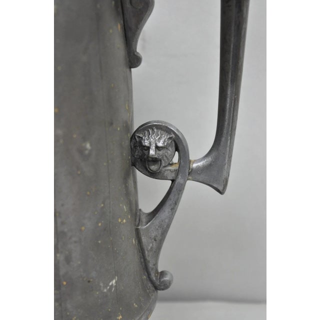 Gray Antique Renaissance Reed & Barton Figural Silver Plated Coffee Water Pitcher For Sale - Image 8 of 18