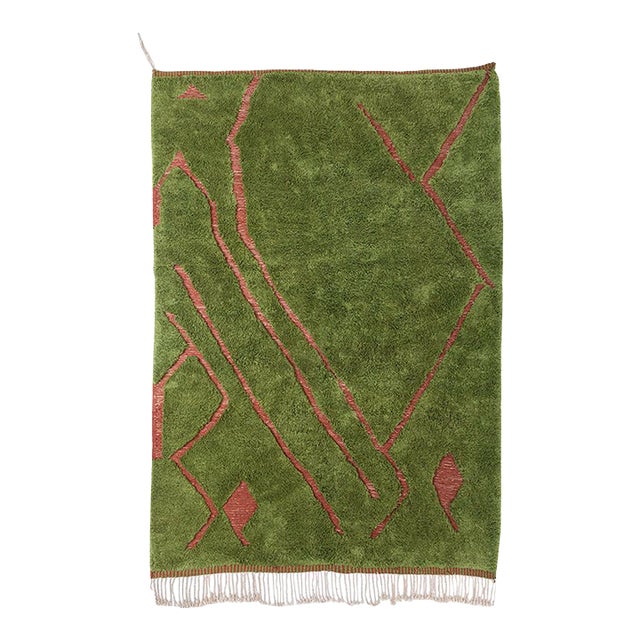 Premium Hand-Knotted Wool Rug | 9'11" X 6'11" | One of a Kind For Sale