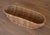 Large Vintage Boat-Shaped Wicker Rattan Basket With Handles For Sale - Image 4 of 14