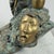 Gold Mario Apuzzo, Abstract Face, Bronze on Marble Base, 1979 For Sale - Image 8 of 16