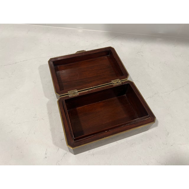 Amethyst Vintage Maitland Smith Tessellated Stone, Brass, Malachite & Amethyst Box For Sale - Image 8 of 11