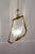 Metal Vintage Murano Glass Pendant with Brass Frame, 1930s For Sale - Image 7 of 11