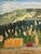 Green 1971 Modernist 'The Hills Beyond' Vintage Original Swedish Expressive Landscape Oil Painting, Framed For Sale - Image 8 of 13