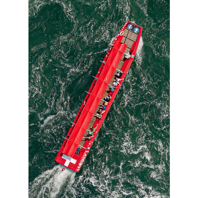 "AV_Rhine_Falls_001" Contemporary Aerial View Limited Edition Photograph by Bernhard Lang For Sale - Image 4 of 5