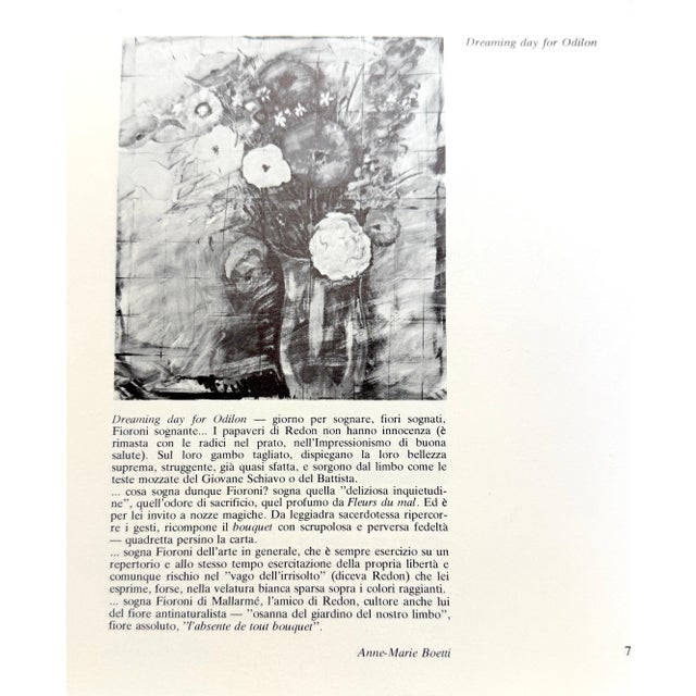 Giosetta Fioroni “Dreaming Day for Odilon” Monumental Work, Exhibited Rome 1984 For Sale - Image 16 of 18