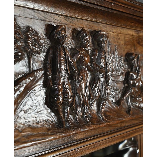 Early 20th Century Regional Oak Mirror For Sale - Image 5 of 18