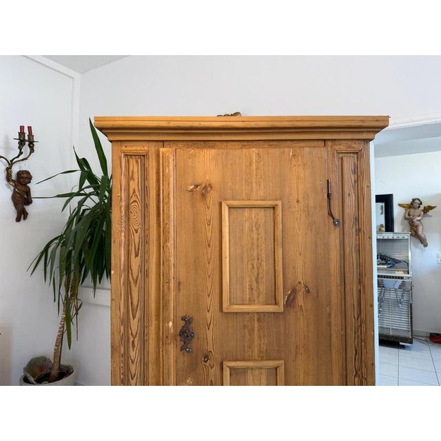 Baroque Farmhouse Cabinet in Softwood For Sale - Image 9 of 14